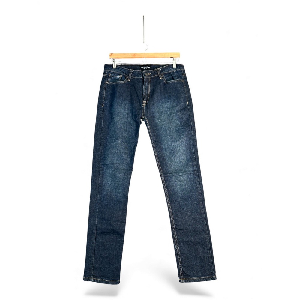 Urban Heritage Men's Skinniest Fit Dark Wash‎ Denim Jeans 34x32